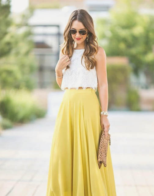Maxi Skirt Yellow